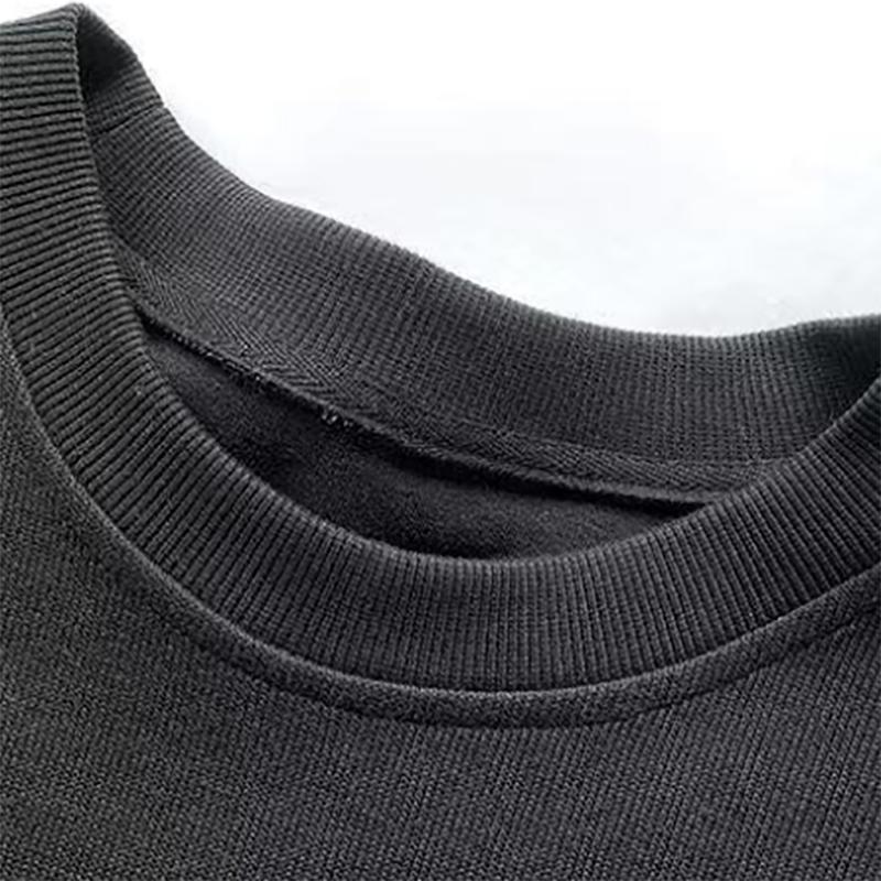 Ruffian Autumn Men's Striped Sweater Stitching Round Neck Pullover Top Loose Long-sleeved Sweatshirts Tide