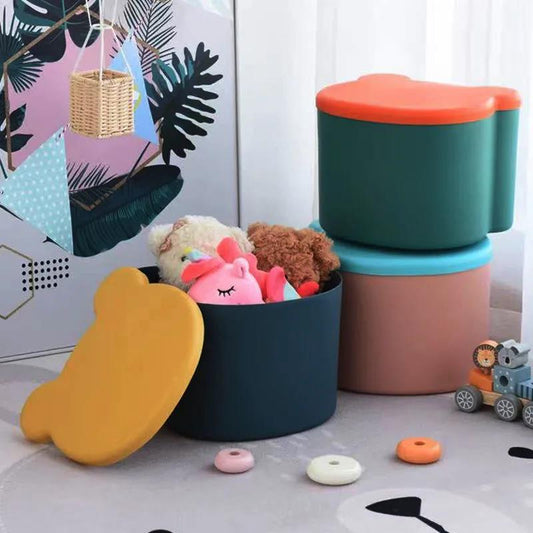 Children's Toy Storage Box Multi-function Stool Clothing Storage Box