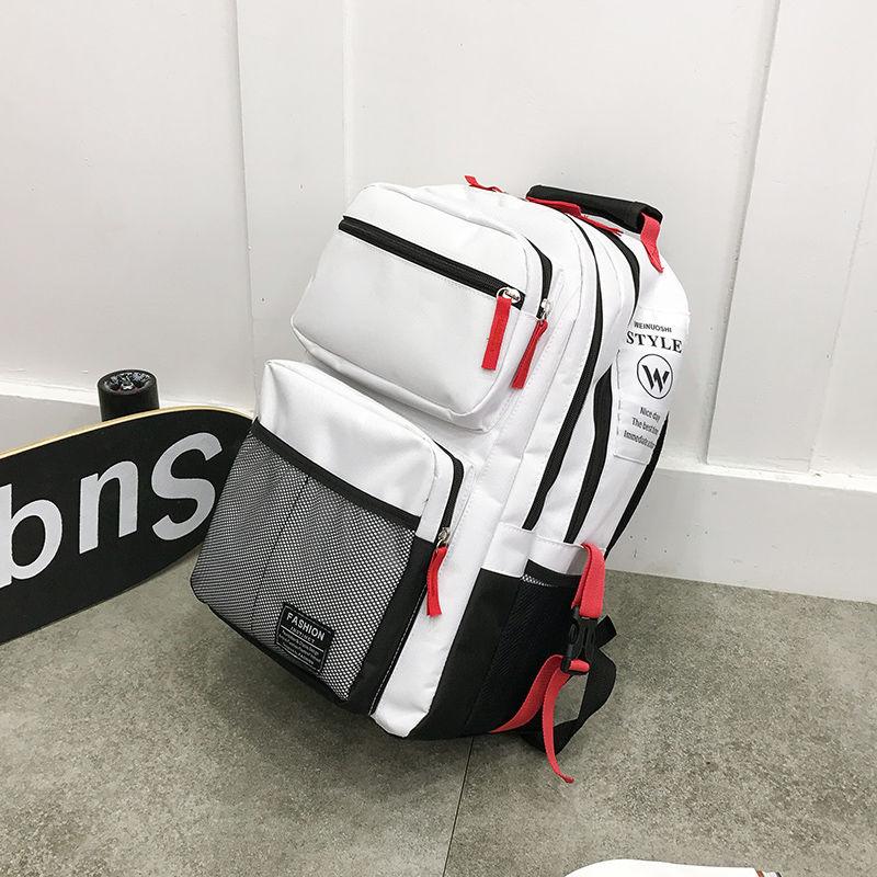 Large-capacity School Bag Female High School College Student Fashion Trend Backpack Harajuku Travel Backpack Male