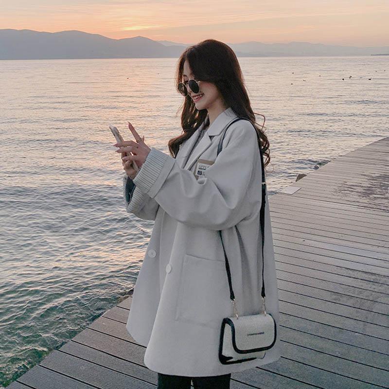 Fried Street Suit Jacket Women Spring and Autumn Style Korean Loose Suit Jacket