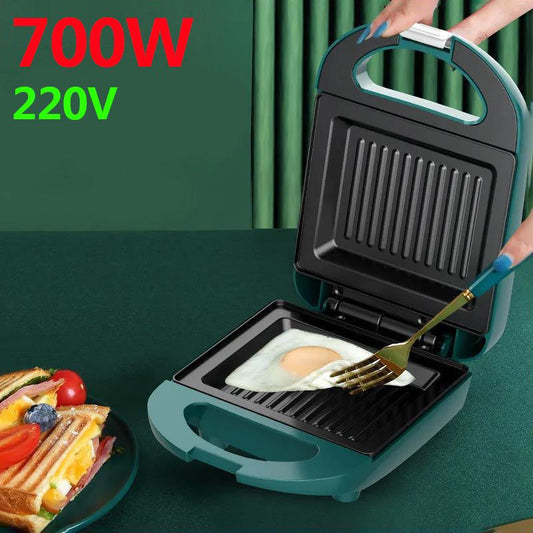 700W Sandwich Making Machine Bread Maker Barbecue Machine Kitchen Supplies for Breakfast and Afternoon Tea