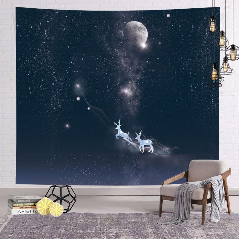 Nordic Starry Sky Background Hanging Cloth Dormitory Renovation Room Bedroom Tapestries
