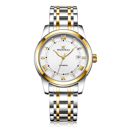 Automatic Machinery Men Self-winding Watch Stainless Steel Watch Plate Waterproof Men Watch