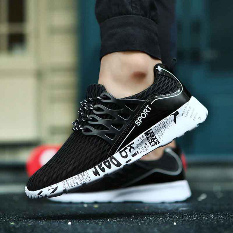 Size39-44 Summer Men Sneakers Sandals Mesh Breathable Basketball Shockproof Lightweight Running Shoes Comfortable Deodorant Sport Shoes