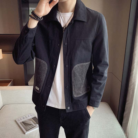 2021 Autumn New Coat Men's Popular Wilder Spelling Top Casual Men's Jacket