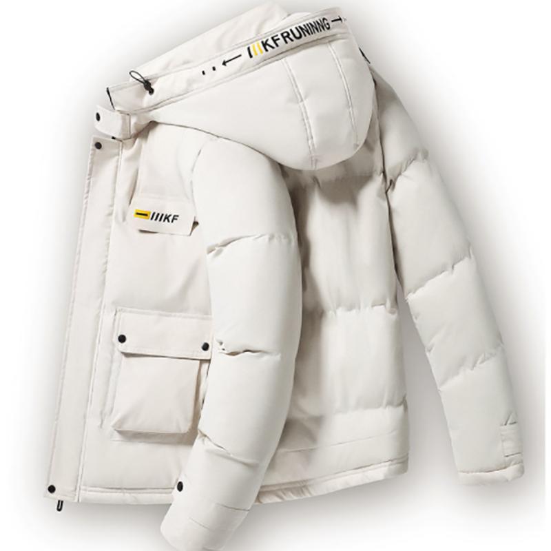 Men's Cotton Jacket Winter Trend Thickening Plus Velvet Padded Jacket Korean Loose Cotton Jacket Men