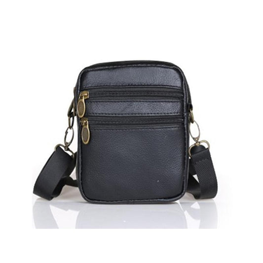 Full Leather Messenger Small Bag Wear Belt Bag Men's Shoulder Easy and Convenient Leather Bag