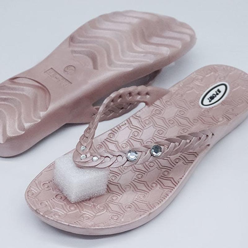 Non-slip Deodorant Flip Flops Women's Summer Fashion Outer Wear Flat-bottomed Casual Non-slip Beach Sandals and Slippers
