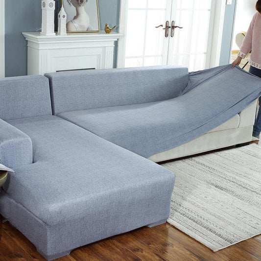 Elastic Sofa Cover for Living Room Modern Sectional Sofa Cover L Shape Sofa Slipcover Furniture Protector For 1/2/3/4 Seat Couch Cover