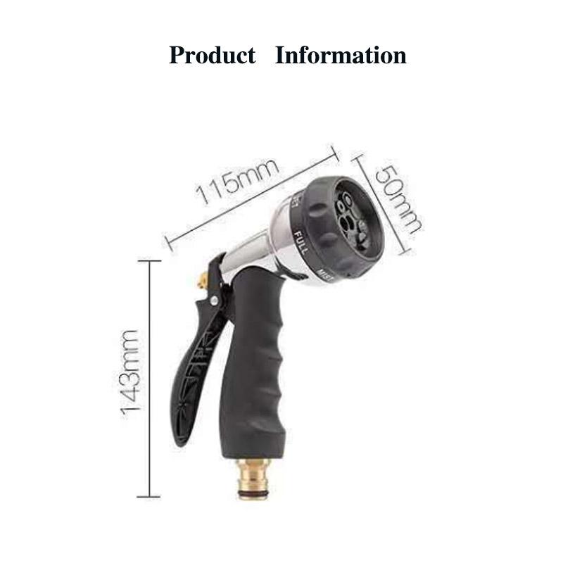 Multifunctional Sprinkler Spray Gun Household Garden Watering Gun Artifact Watering Hose Garden High Pressure Car Wash Watering Cauliflower Sprinkler