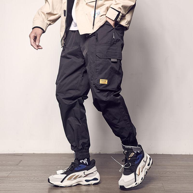 Summer Casual Pants Men's Loose Cropped Trousers
