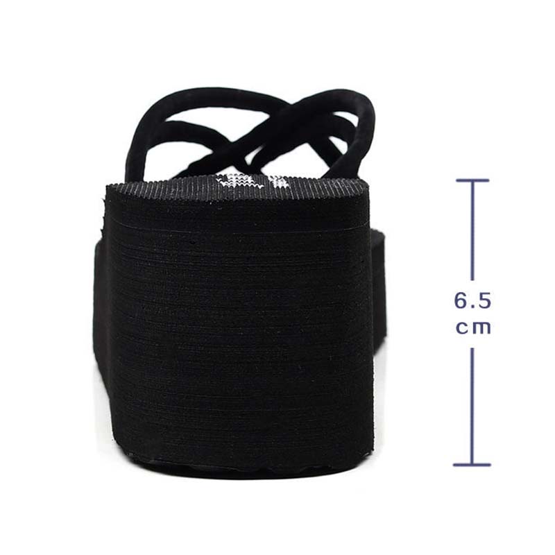 High-heeled Platform Slippers Female Summer Beach Non-slip Flip Flops Ladies Student Fashion Korean Style Outdoor Sandals and Slippers