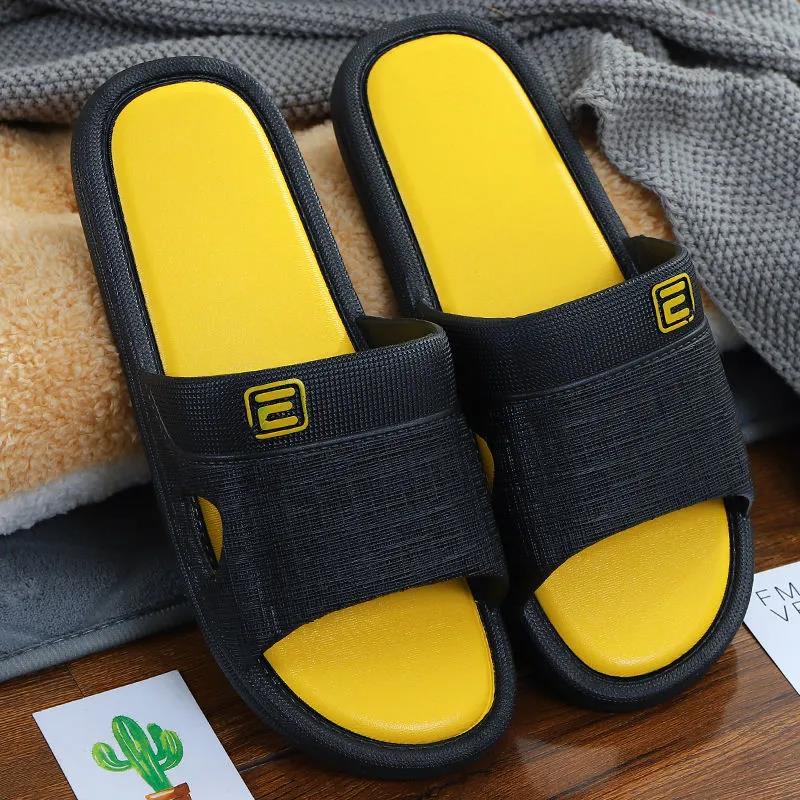 Men's Plus Size Slippers Summer Outdoor Thick Bottom Beach Slippers Home Bathroom Non-slip Slippers