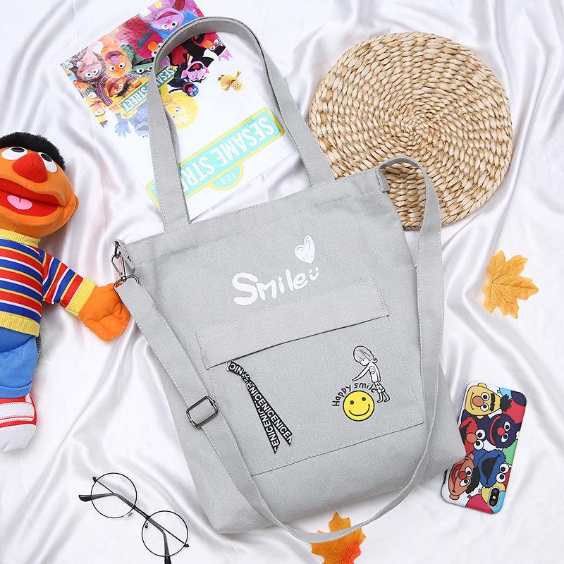 Ladies Canvas Bag Fashion Portable Small Bag Student Bag Shoulder Bag Shopping Bag Waterproof Bag