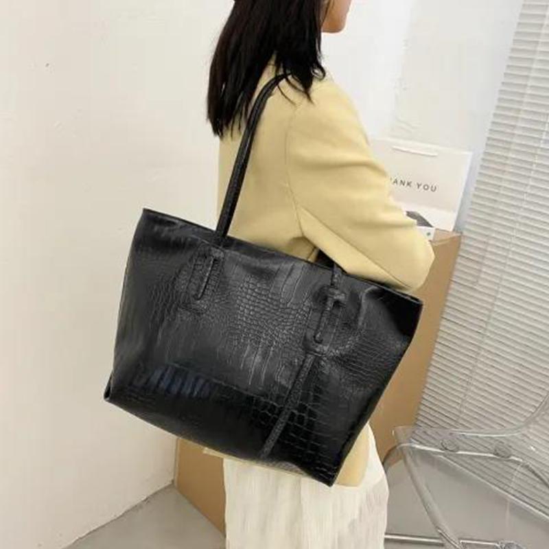 All-match Texture Retro Fashion Big Bag Female Trend Large-capacity Shoulder Bag Korean Portable Tote Bag