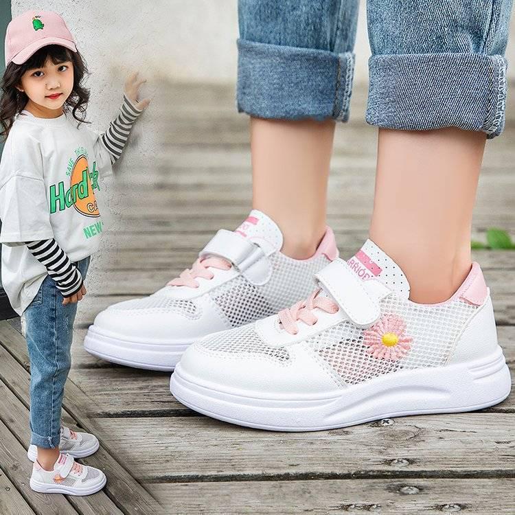 Casual Sneakers 2020 Boys Girls White Canvas Shoes Children's Korean Black and White Board Shoes