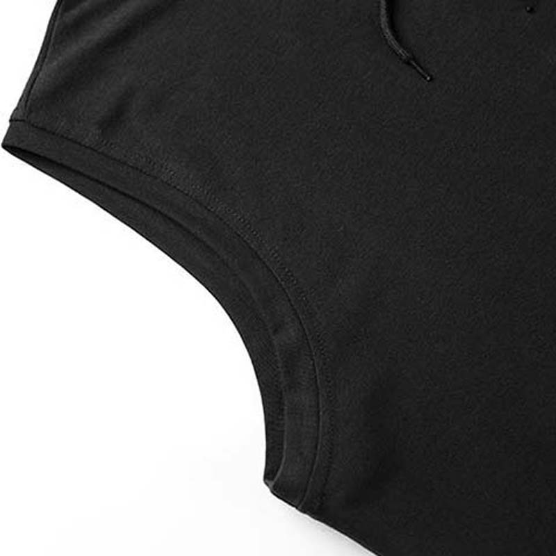 2021 Summer New Sports Hooded Vest Men's Loose Basketball Fitness Sleeveless T-shirt