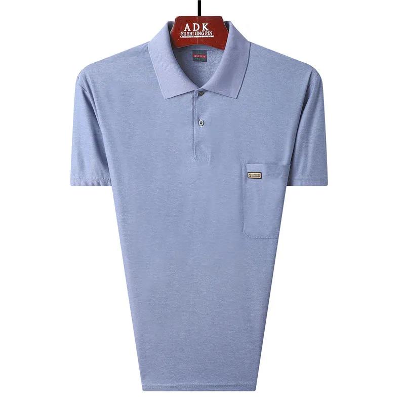 Dad Short-sleeved T-shirt Men's Shirt Summer Middle-aged Men's Top Clothes Middle-aged and Old Men's Men's Grandpa Clothes