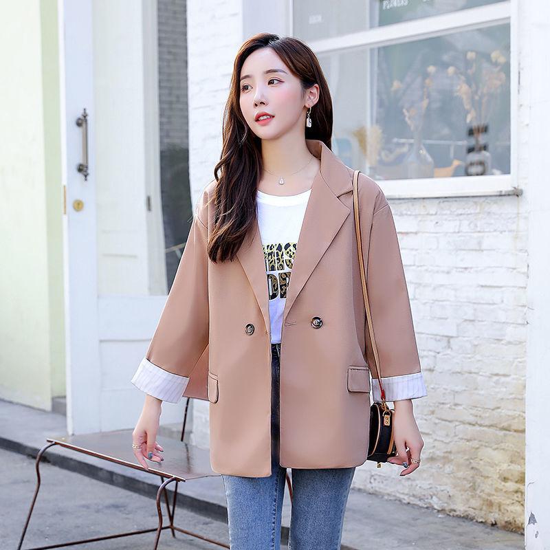 Women's Blazer Loose Casual Design Sense Temperament Thin Blazer Women's Spring and Autumn Long-sleeved Jacket Loose and Comfortable