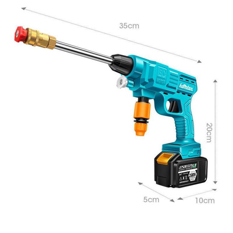 Electric High-pressure Water Gun Set Portable Wireless Car Washing Machine Dirt Cleaning Machine Watering Artifact
