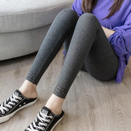Women Thick Fleece Legging High Waist Legging Pants Stretch Winter Seamless Fit