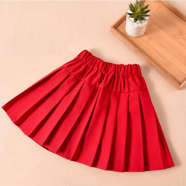 Girls' Pleated Skirt Korean High Waist Skirt Spring and Summer School Uniform Skirt Children's Performance Skirt
