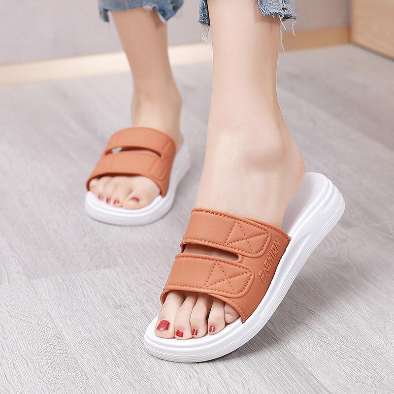 Thick-soled Slippers Women's Summer Outer Wear Fashion All-match Home Slip-resistant Sandals Slippers