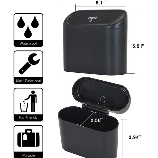 Car Trash Can for Car Interior Creative and Fashionable Car Hanging Type Multifunctional Rear Mini Storage Door Front Row