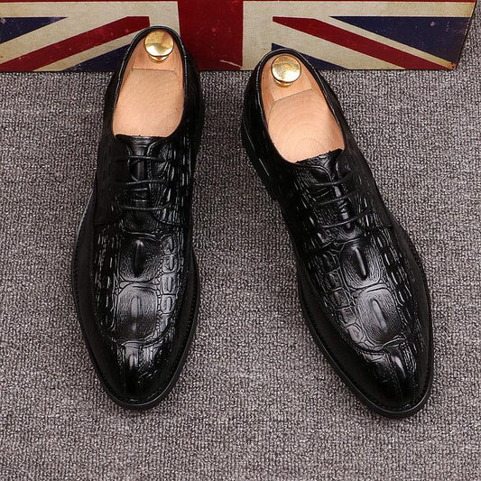 Pointed Toe Man Formal Dress Shoes Luxury Leather Handmade Men's Wedding Party Footwear