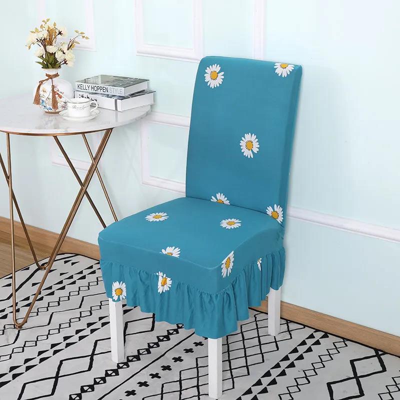 Elastic Chair Cover Universal Dining Table and Chair Cover Simple Home Cushion One-piece Chair Cover Stool Back Seat Cover