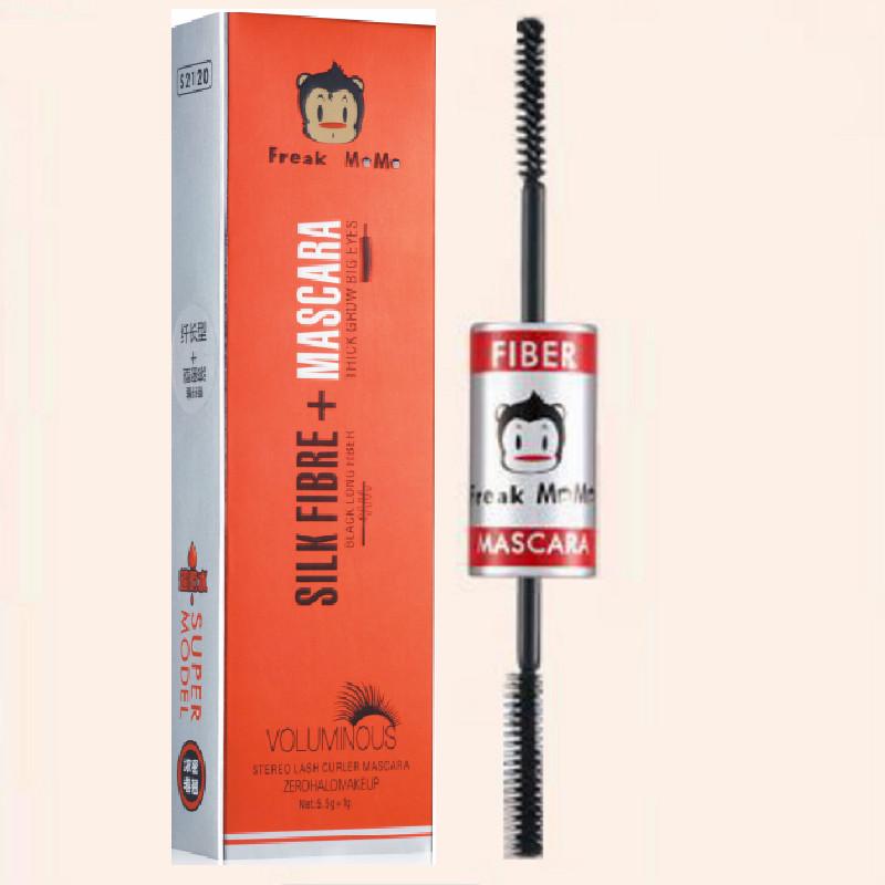 Double-headed mascara elastic non-staining lengthening encrypted graft fiber eyeliner eyebrow pencil