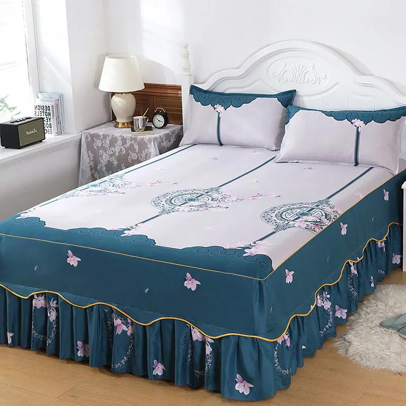 Non-slip Mattress Cover Modern Minimalist Bedspread Single Piece Simmons Protective Cover Sheet