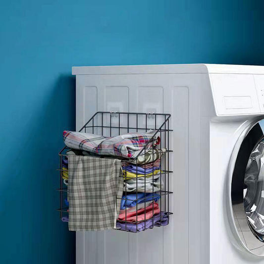 Wall-mounted Dirty Clothes Basket Laundry Basket Household Bathroom Clothes Storage Basket Change Laundry Basket Household Organizer Sundries Basket