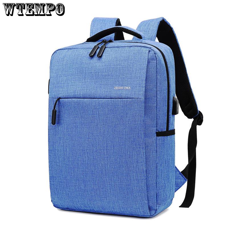 Fashion man laptop backpack usb charging bags large male business travel bag backpack