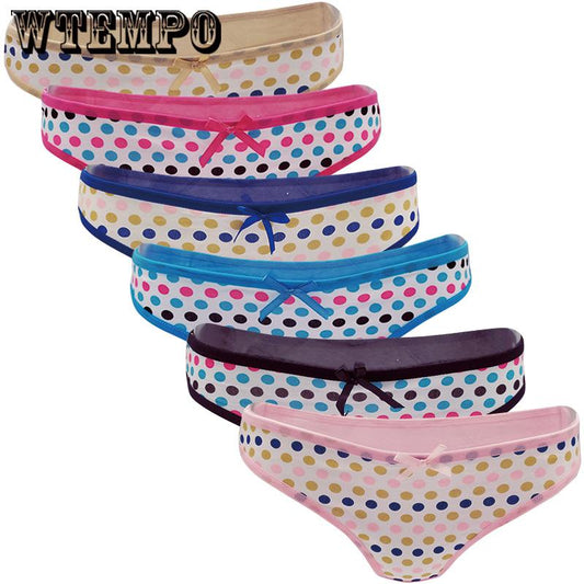 6 Pcs/Lot Briefs New Arrival Women's Lingerie Sexy Lace Laces Cotton Panties Seamless Panty