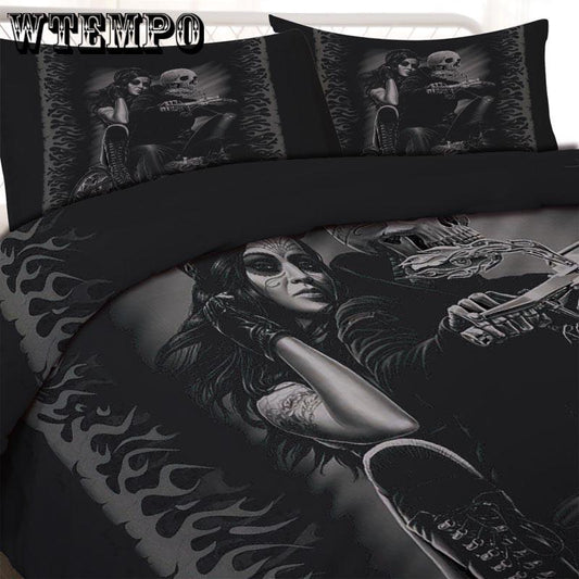 3D Shantou Fashion Bedding Set 3pcs Duvet Cover PillowCase King/queen Size Duvet Cover
