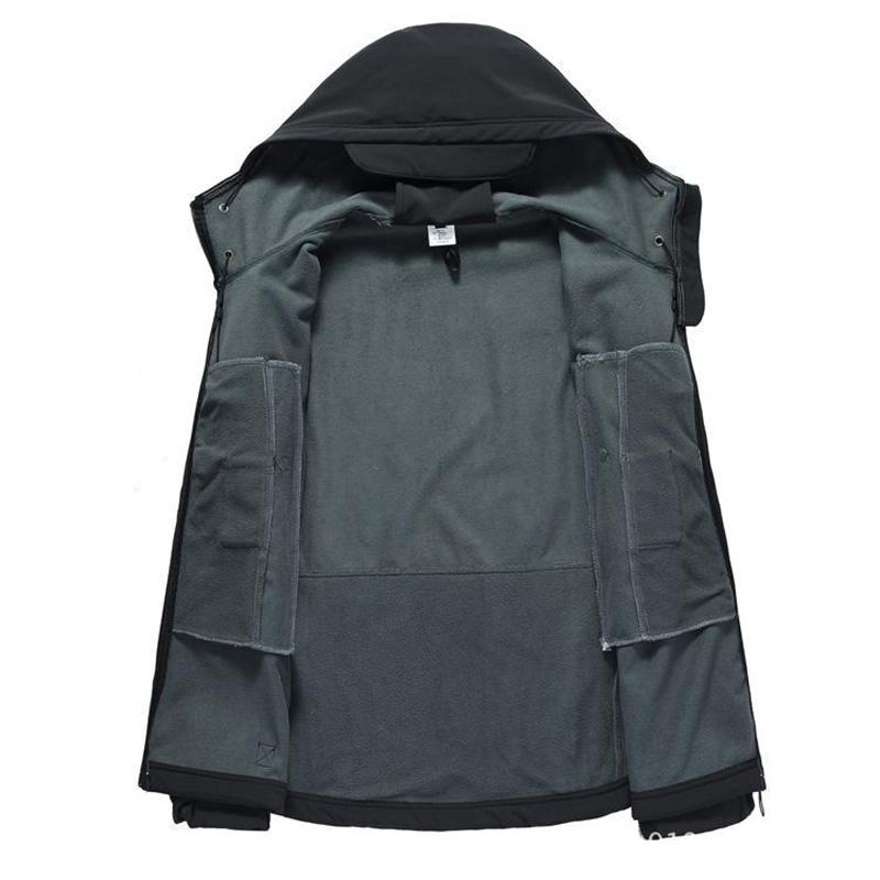 Cold-proof Jacket Jacket Men's Winter Three-in-one Soft Shell Windproof Waterproof Mountaineering Suit Ski Fishing Riding Suit
