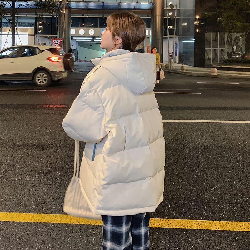 Women's Bread Clothes Korean Version of Loose Student Cotton Clothes Winter Wild Mid-length Cotton Jacket Ins