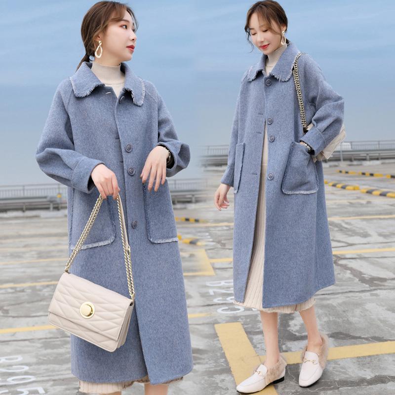 Women Woolen Coats Elegant Long Slim Winter Jacket Women Wool Coats Wool Coat Winter Jackets