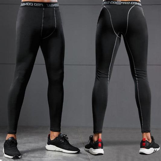 Fitness Clothes Men's Suits Quick-drying High-elastic Sports Tights Basketball Football Training Running Clothes