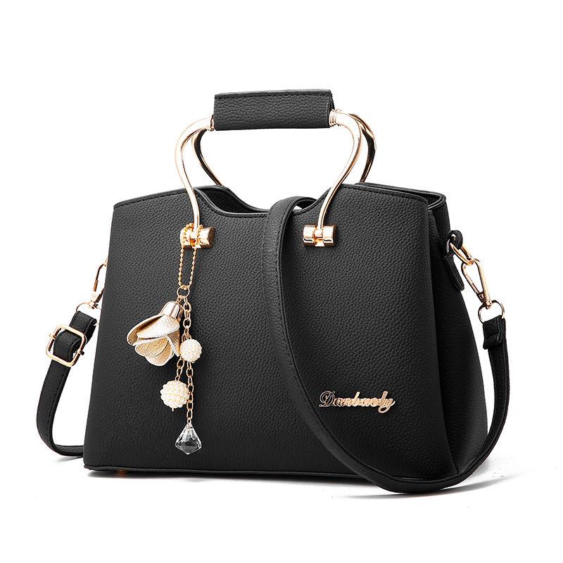 Fashion Casual Small Bag Trend Korean Version of PU Leather Ladies Handbag Simple and Versatile One-shoulder Messenger Bag