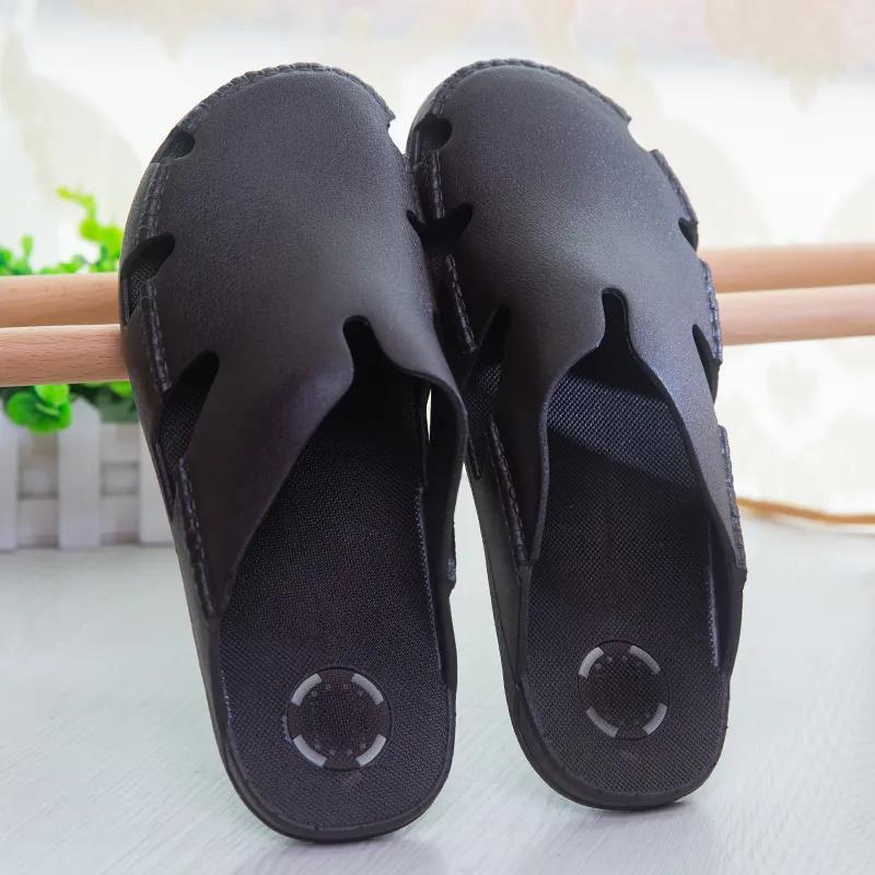 Vietnam Natural Rubber Slippers Men's Summer Baotou Retro Beach Casual Breathable Non-slip Latex Sandals