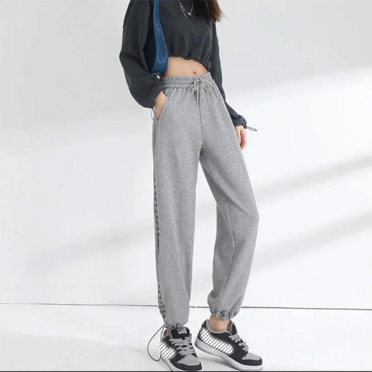 Women's Trousers Spring and Autumn Sports Sweatpants Large Size High Waist Bloomers Home Casual Slim Leggings