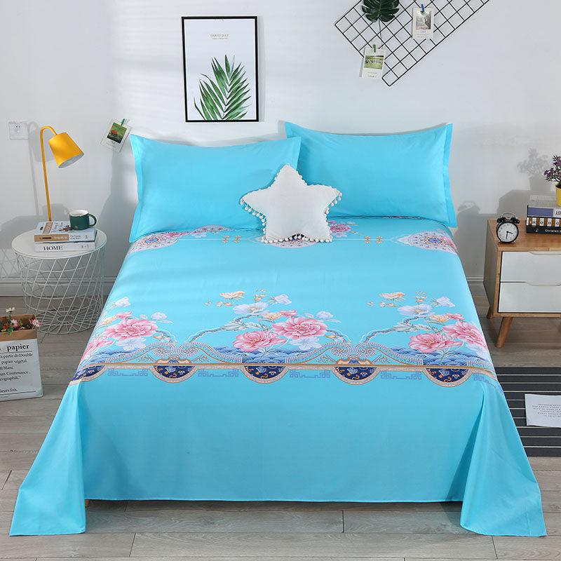 Cotton Bed Sheets Pillowcases Double Bed Three-piece Bedding Student Dormitory Sheets