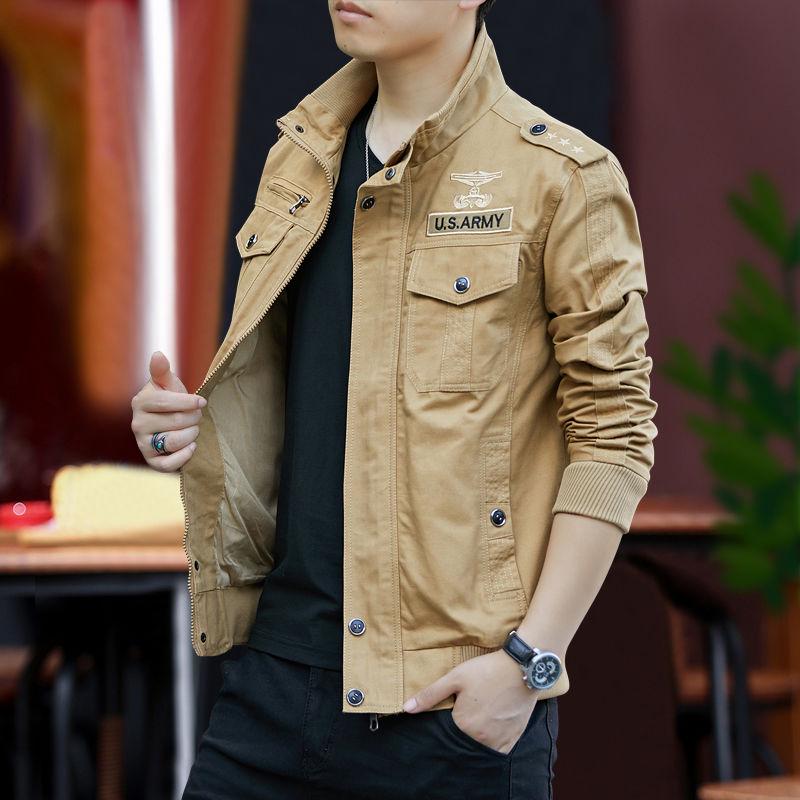 Autumn Bomber Jackets Coats Men Cotton Casual Workout Military Jacket Men Coats Male Military Jacket