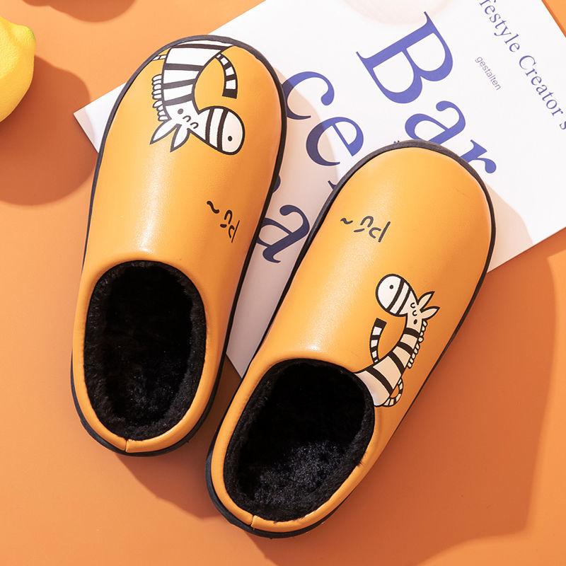Indoor Non-slip and Dirt-resistant Cotton Slippers To Keep Warm Autumn and Winter Flat Shoes Fashion Casual
