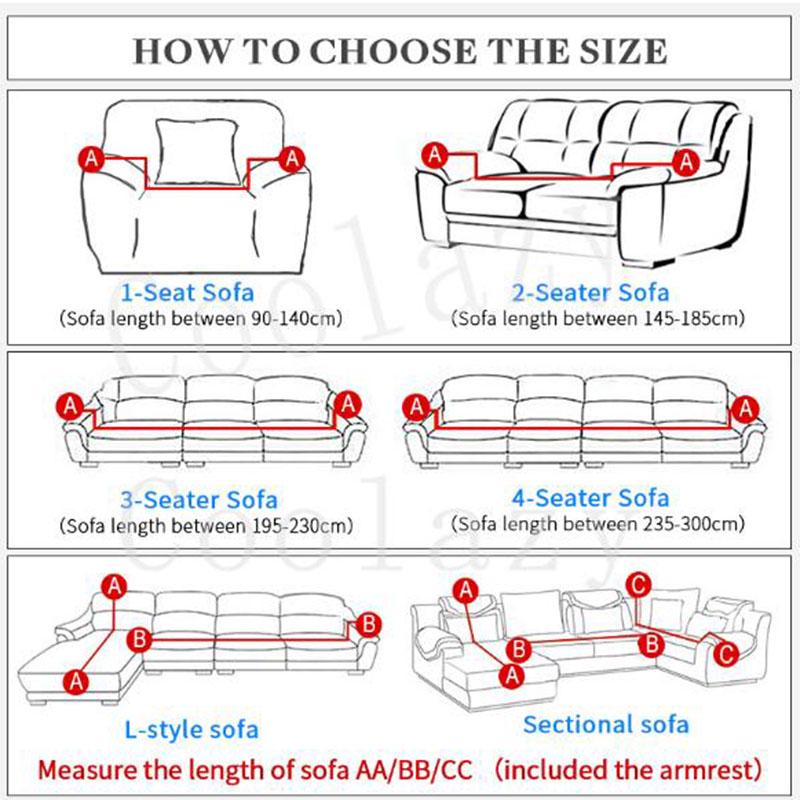 Slipcover Sectional Sofa Cover All-inclusive Couch Case Tight Wrap