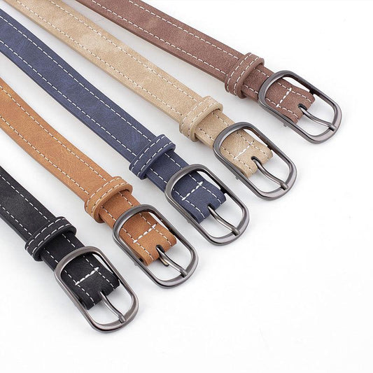 Belt Women Fashion Leather Waist Band Needle Square Buckle All-match