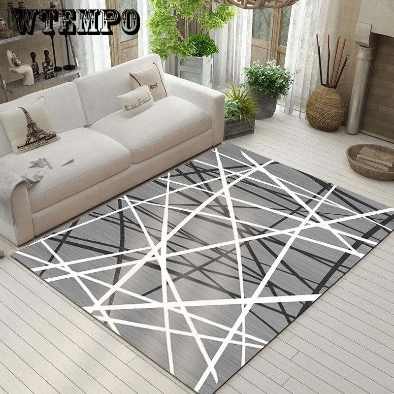 Printed Minimalism Area Modern Bedroom Living Room Footpad Non-slip Parlor Nordic Decoration