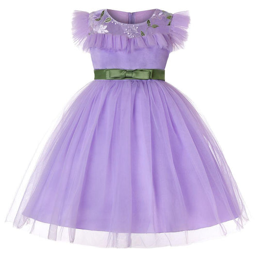 Princess Dress Dress Net Gauze Dress Wedding Flower Girl Dress Performance Clothing Christmas Spring and Summer Children's Clothing